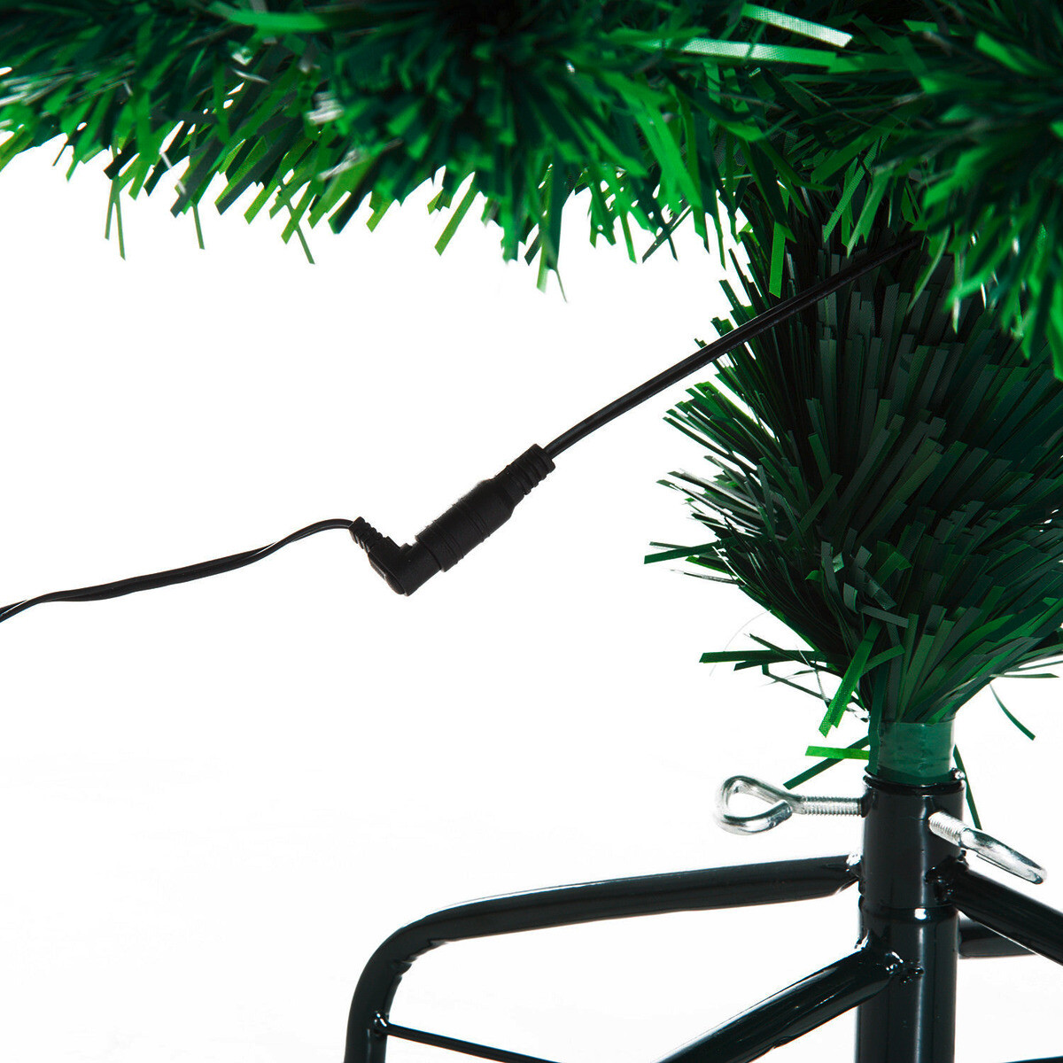 HOMCOM Weihnachtsbaum grün Metall H/D: ca. 120x60 cm