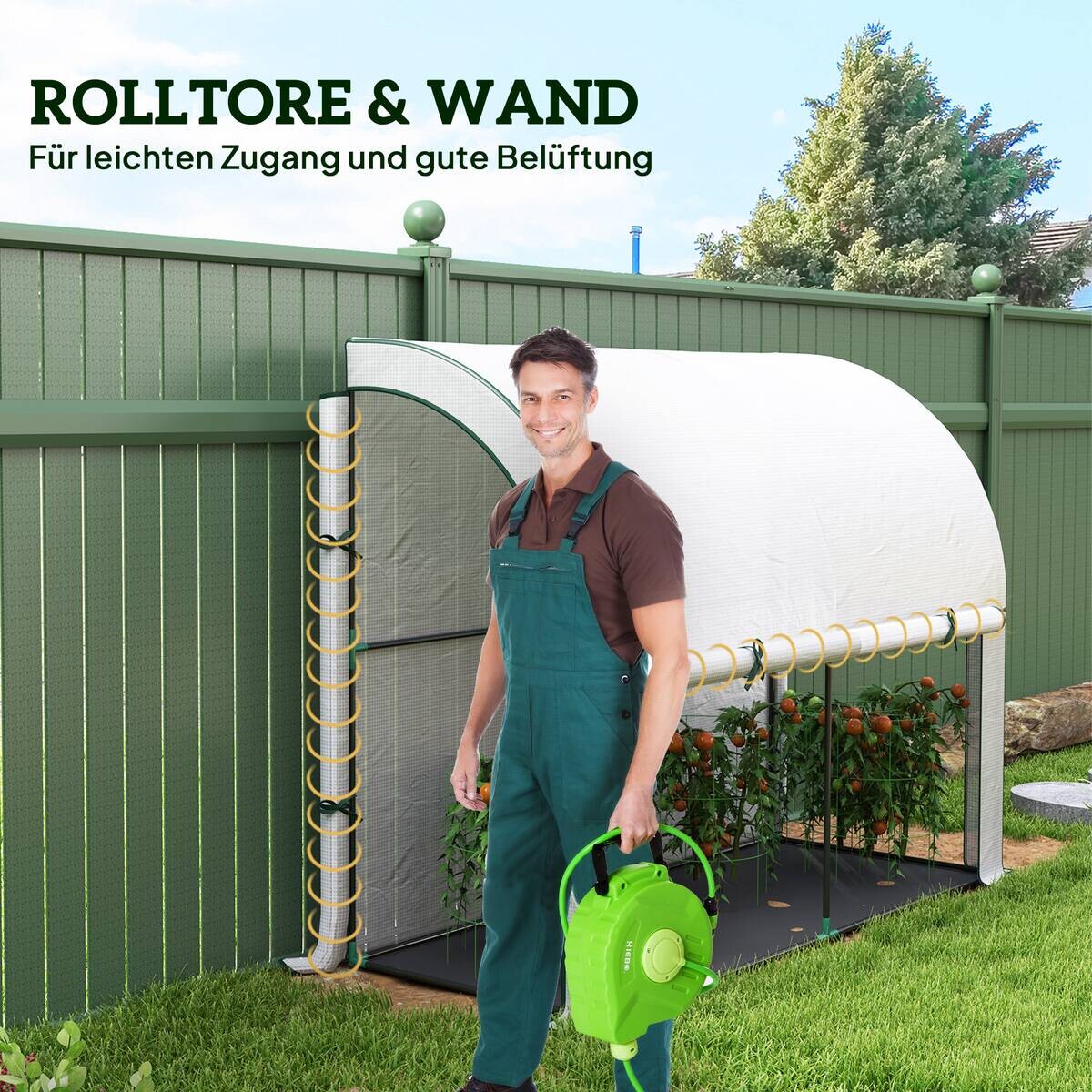 Outsunny Gewächshaus B/H/L: ca. 80x157x200 cm