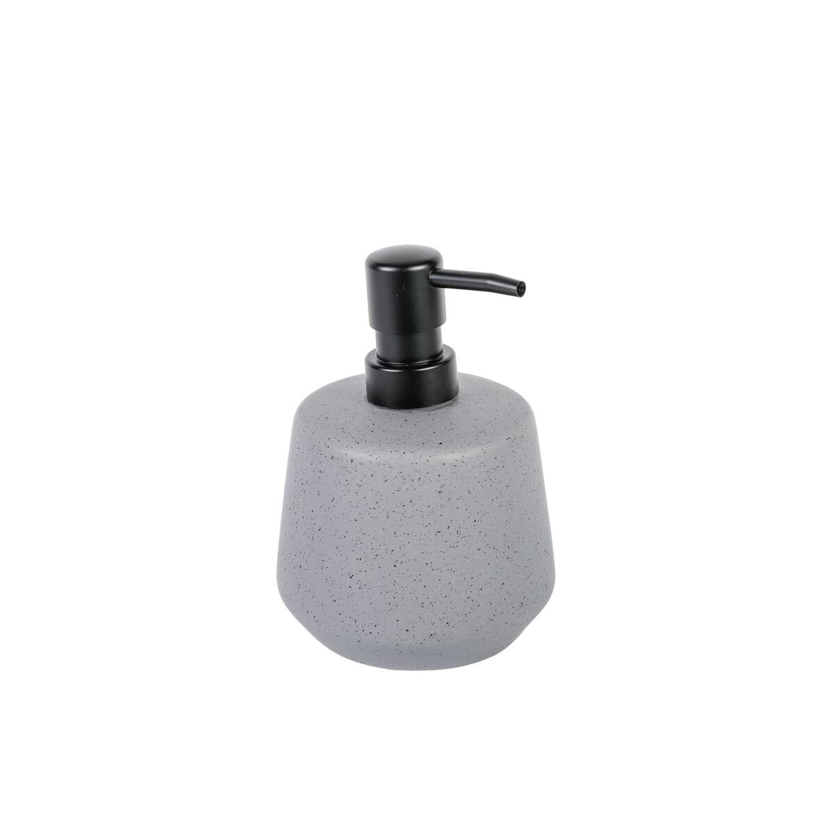 Axentia Seifenspender Linz grau Steinzeug B/L: ca. 15x9,5 cm