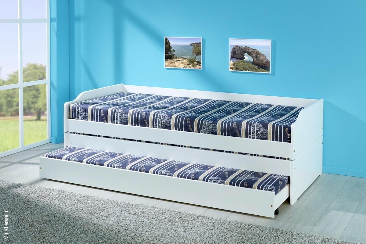 Funktionsbett Lotar weiß Liegefläche B/L: ca. 90x200 cm