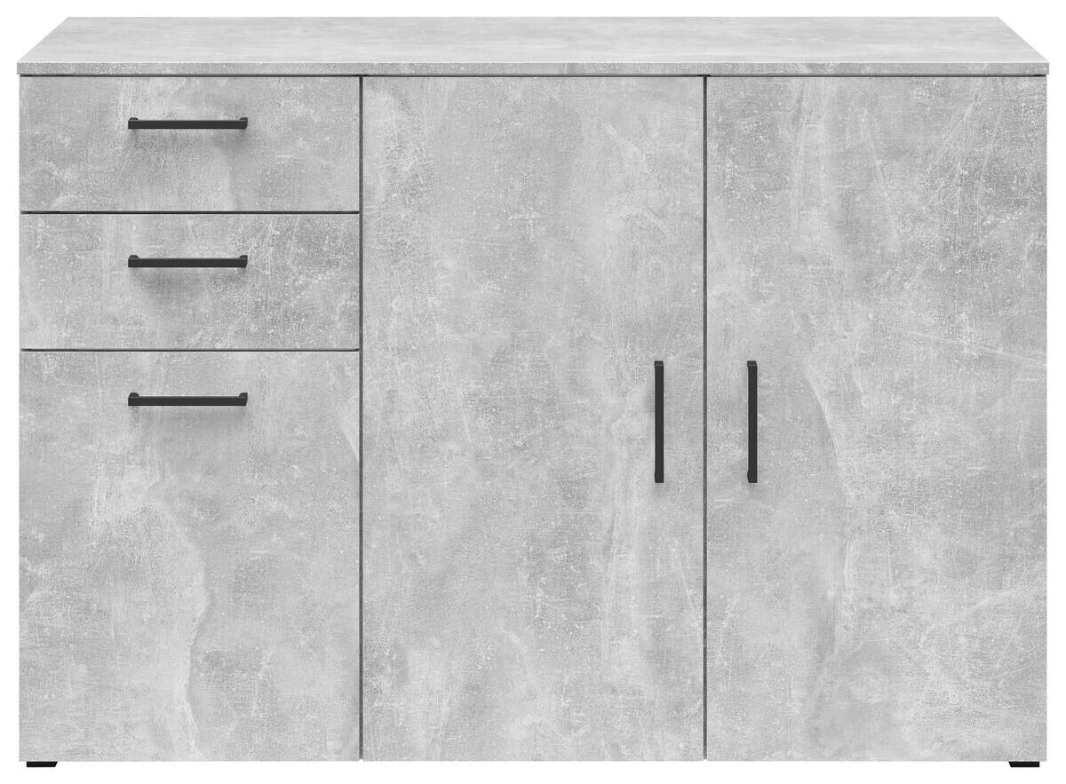 Kommode Multi-Stauraum Typ 29 Beton Optik B/H/T: ca. 120x83x52 cm