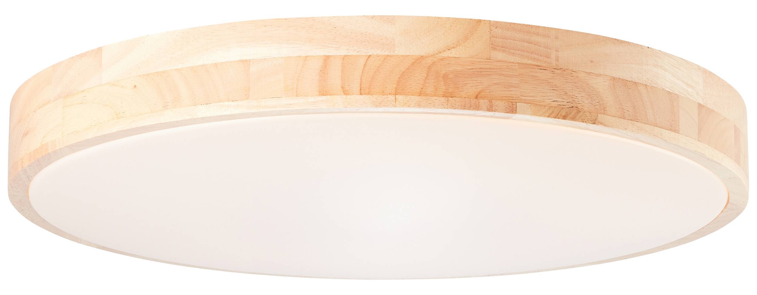 Brilliant Deckenleuchte Slimline G97068/75 natur weiß Holz Kunststoff Metall H/D: ca. 8,5x49 cm