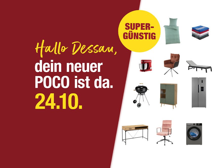 POCO Einrichtungsmarkt Dessau: Ihr Möbeldiscounter vor Ort