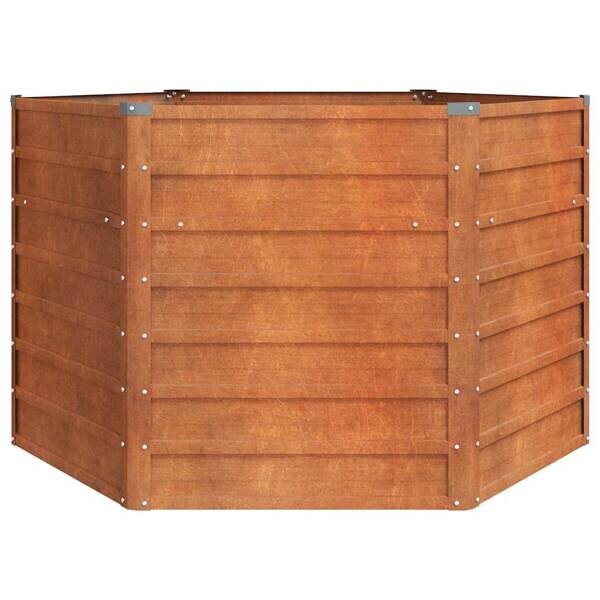 Hochbeet braun Stahl B/H/L: ca. 129x77x129 cm
