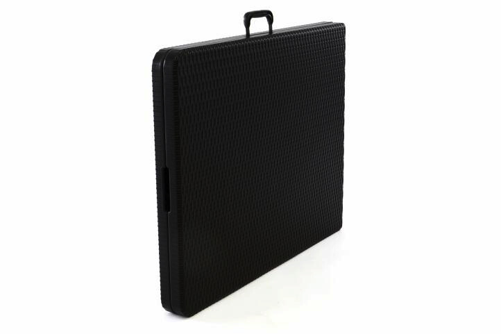 VCM Klapptisch schwarz Metall B/H/L: ca. 75x70x180 cm