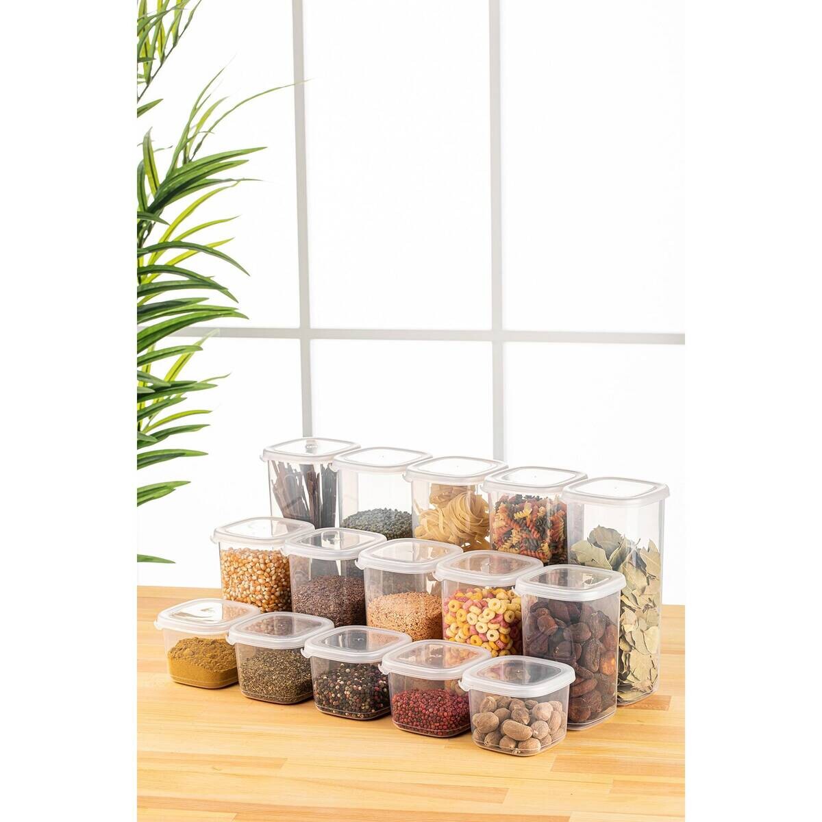 HermiaConcept Vorratsdosenset 15tlg. weiß