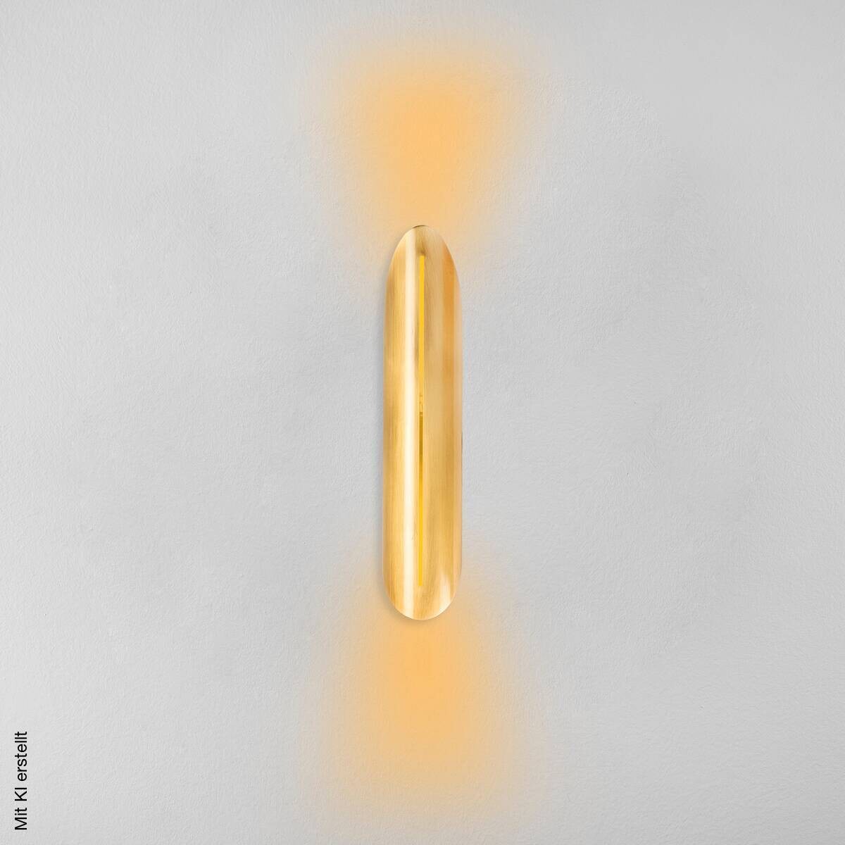 Opviq Wandleuchte gold Eisen B/H/L: ca. 13x40x8 cm E14 1 Brennstellen