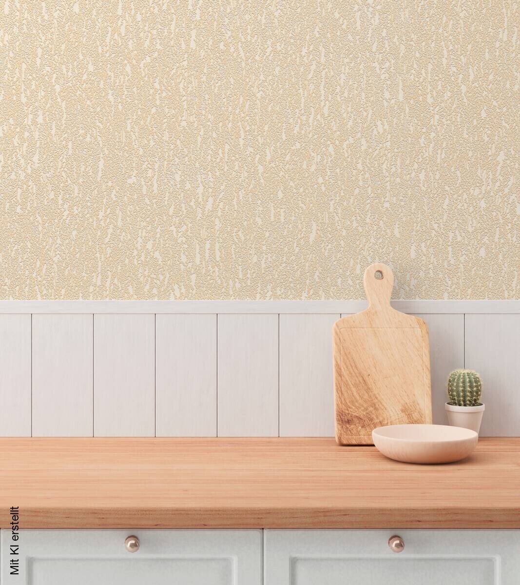 A.S.Creation Vliestapete beige gelb creme B/H/D: ca. 53x1005x9,3 cm