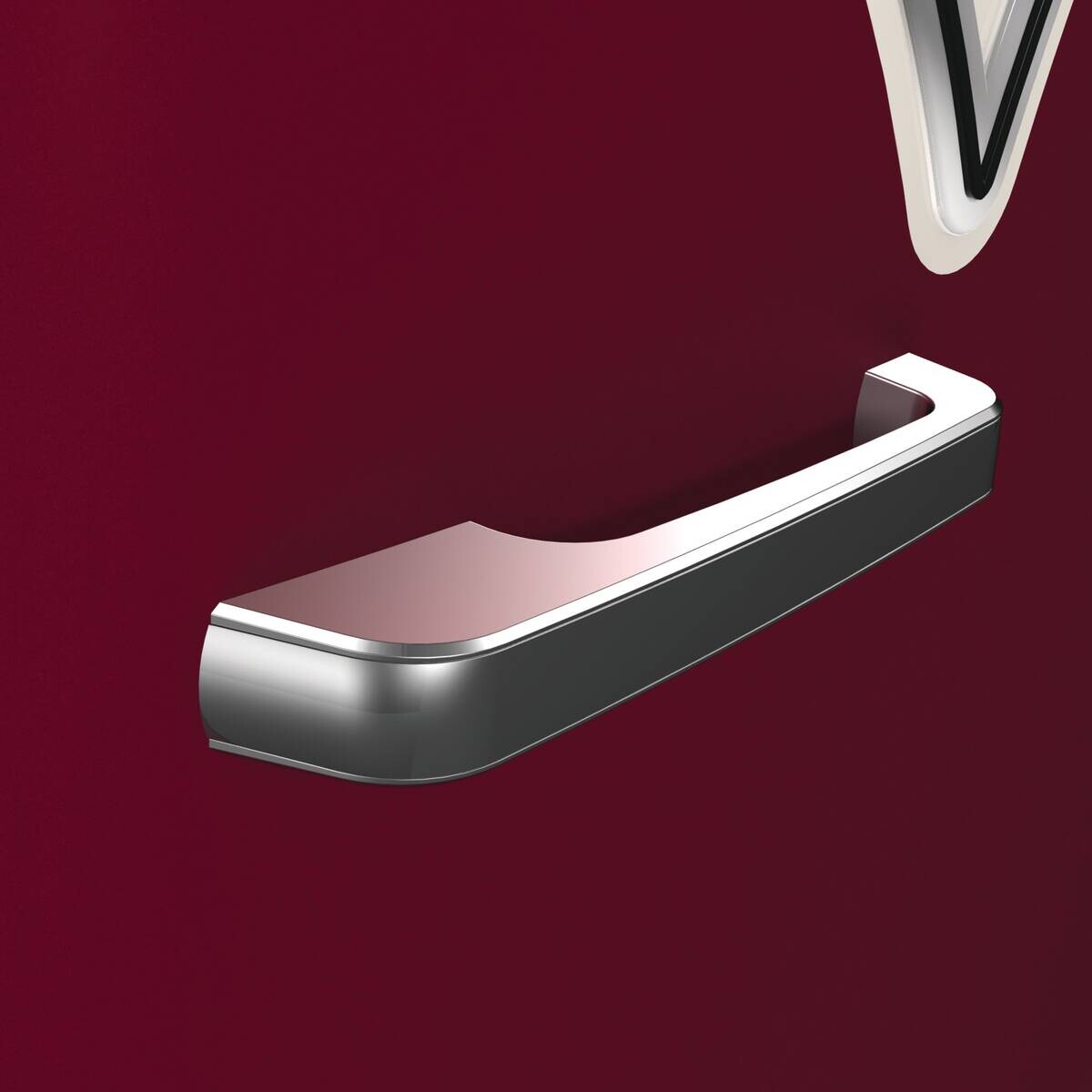 Gorenje VW-Retro-Kühlschrank OBRB615DR rot B/H/L: ca. 59,5x152,5x66,1 cm