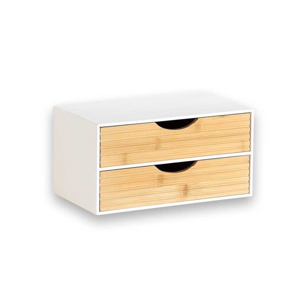 Organizer weiß Holz B/H/L: ca. 16x14x27 cm