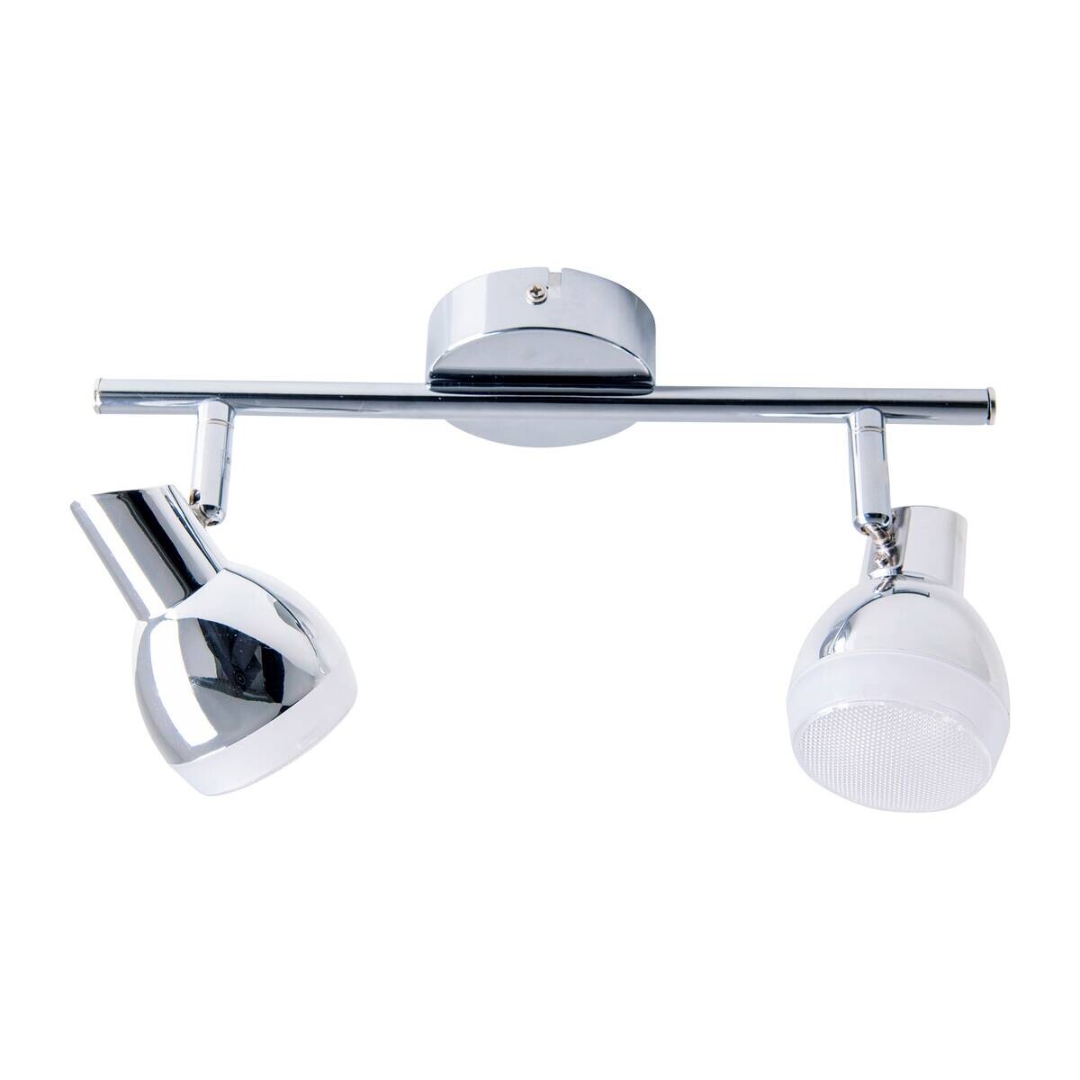 Näve Leuchten LED-Spot Chrom Kunststoff Metall B/H/T: ca. 30x13x8 cm 2 Brennstellen