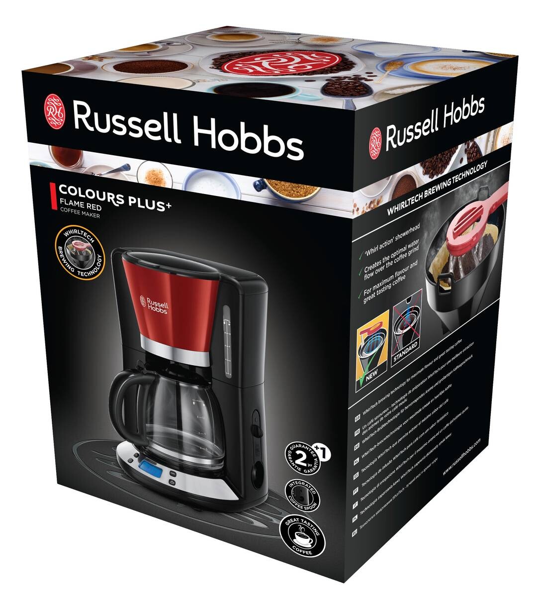 Russell Hobbs Kaffeeautomat 24031-56 rot schwarz Kunststoff Glas B/H/T: ca. 21x35x24 cm