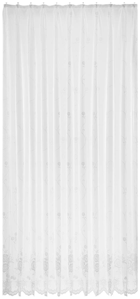 POCOline Fertigstore Amsterdam weiß 100% Polyester B/L: ca. 300x245 cm