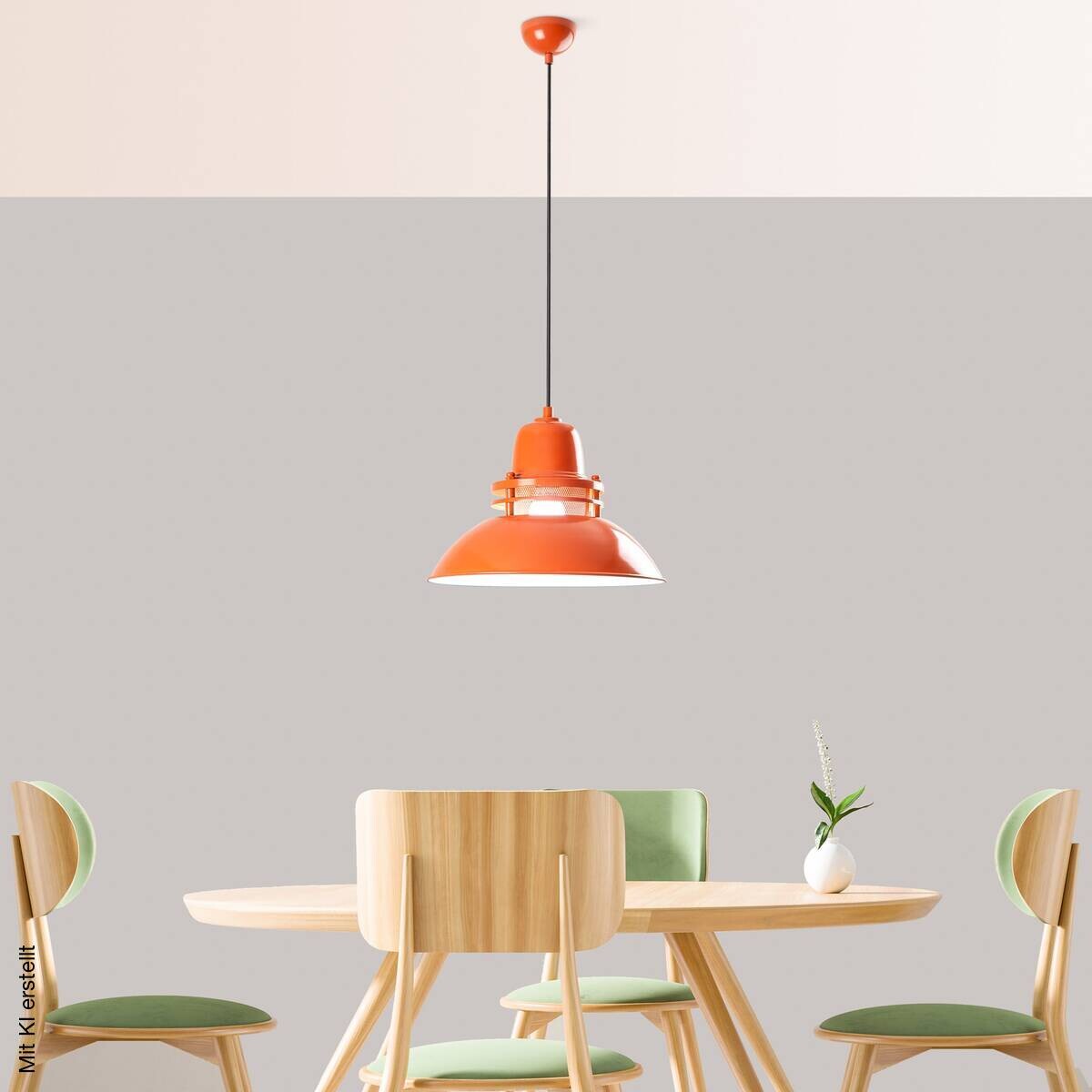 Opviq Pendelleuchte orange B/H/T: ca. 34x123x34 cm E27 1 Brennstellen