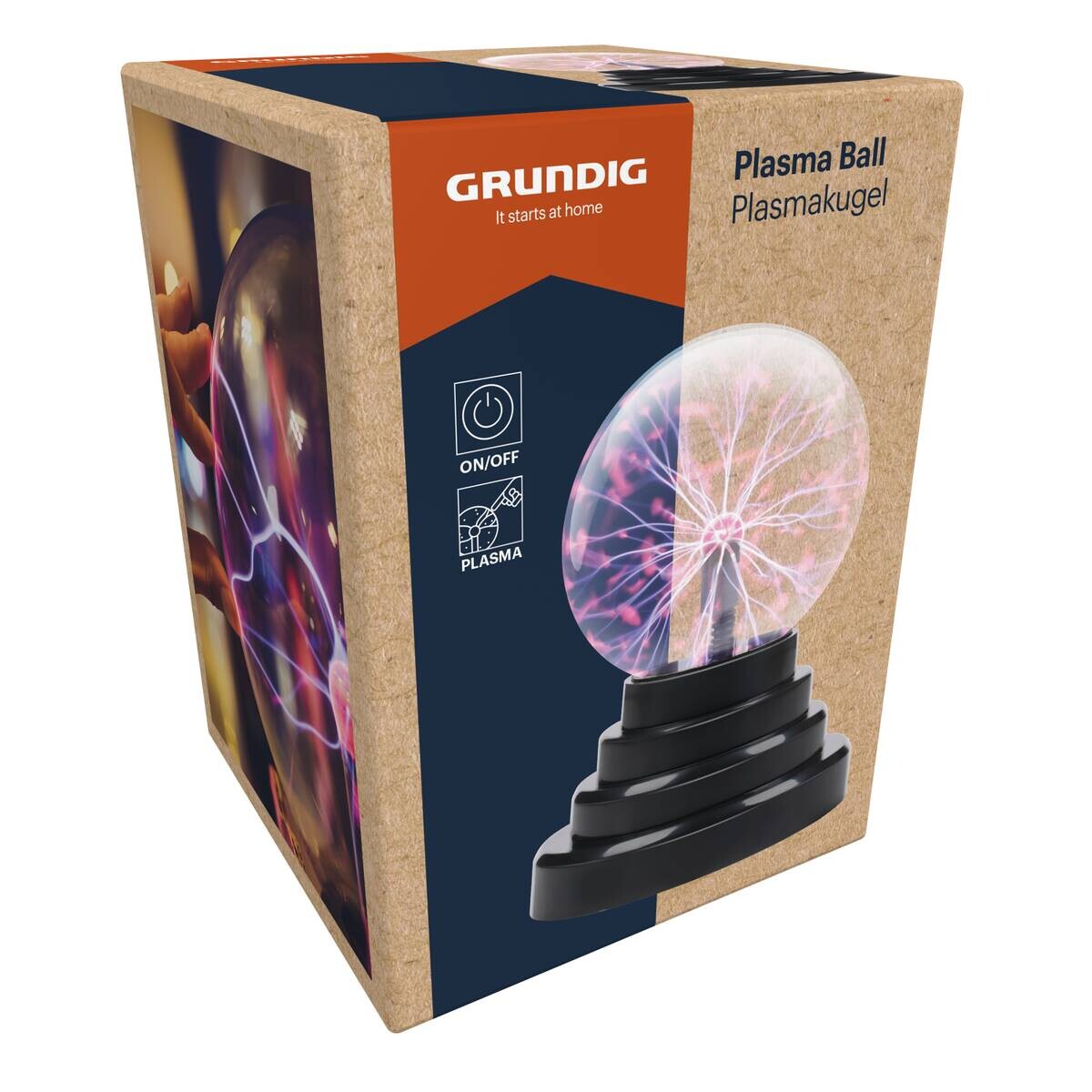 Grundig Plasma-Kugel schwarz B/H/L: ca. 13x10x10 cm