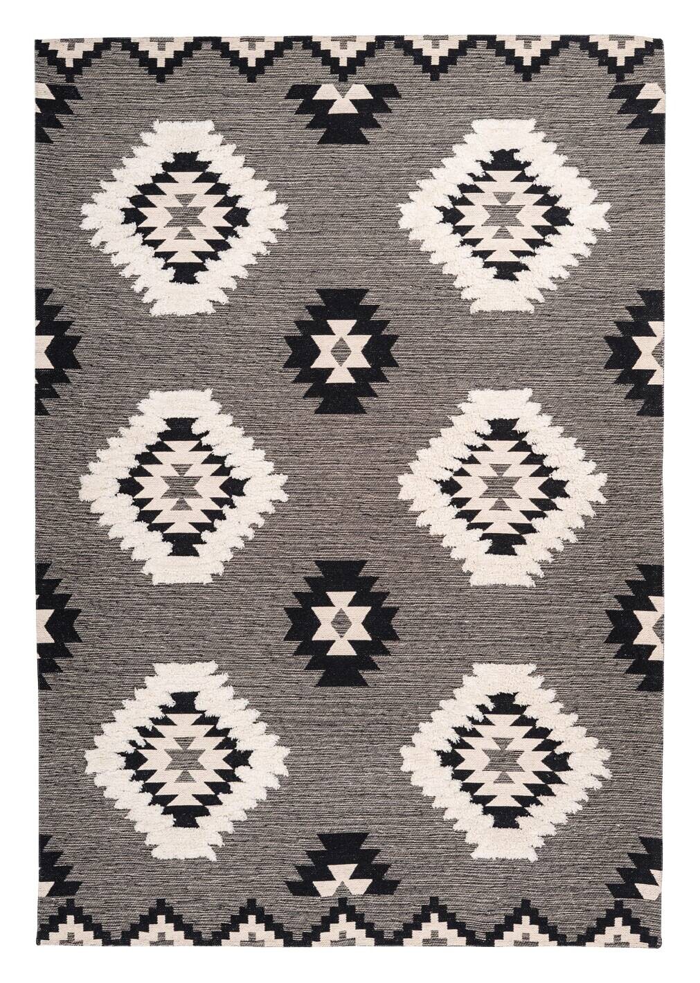 Arte Espina Kurzflorteppich Ethnie 425 grau B/H/L: ca. 80x1x150 cm