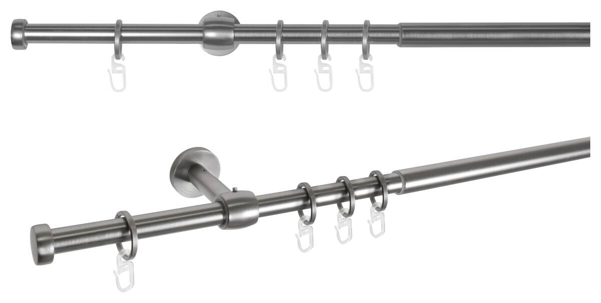 ondeco Stilgarnituren cap-noble Edelstahloptik Metall ausziehbar von ca. 120 bis 210 cm 1.0 Läufe