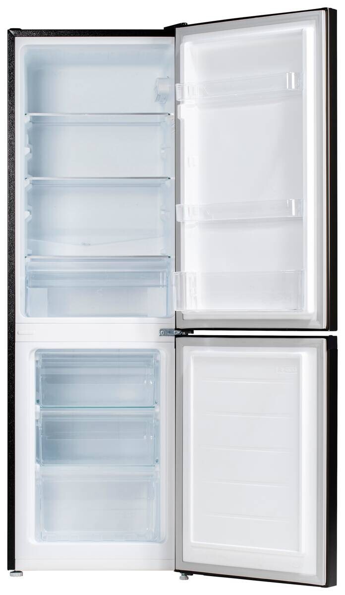 POCOline Kühl-/Gefrierkombination KGK 144-157 CDIX EEK: C Spektrum: A bis G Kühlen: 109 Gefrieren: 48 39dB dark Inox B/H/T: ca. 47x144x50 cm