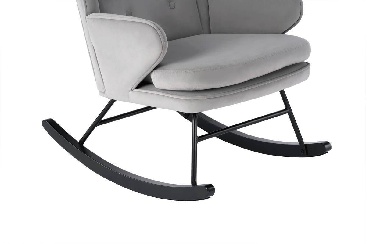 Schaukelstuhl Melorie 100 grau B/H/T: ca. 86x95x65 cm