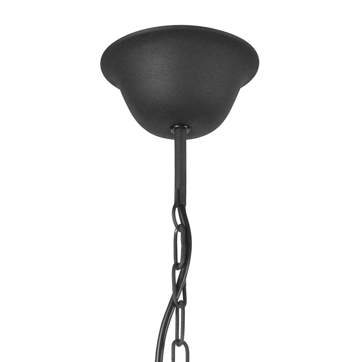 Lamkur Pendelleuchte LUCY 44101 schwarz Stahl H/L: ca. 100x58 cm E14 5 Brennstellen