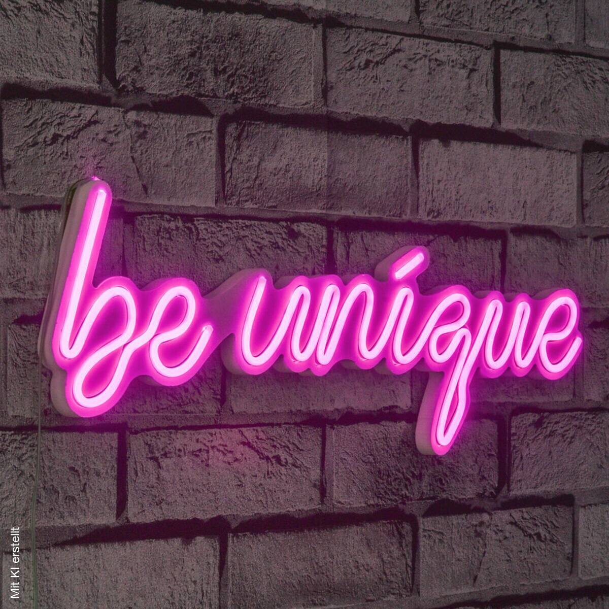 Opviq LED-Wandleuchte rosa PVC B/H/T/L: ca. 49x17x2x49 cm