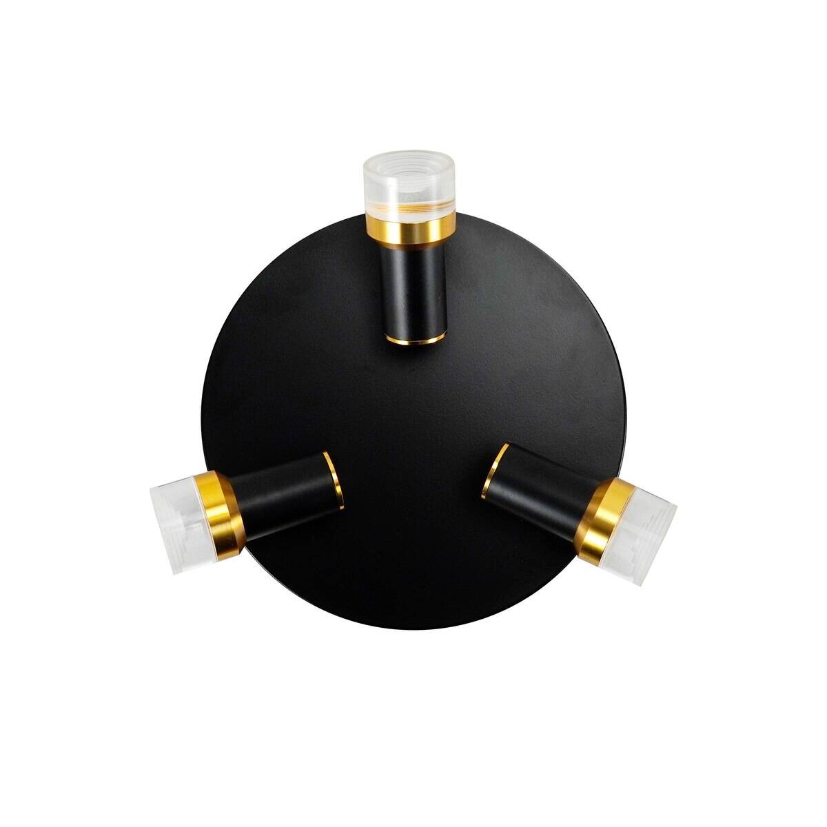 POCOline LED-Spot Giulia schwarz Kupfer H/D: ca. 10,5x20 cm 3 Brennstellen