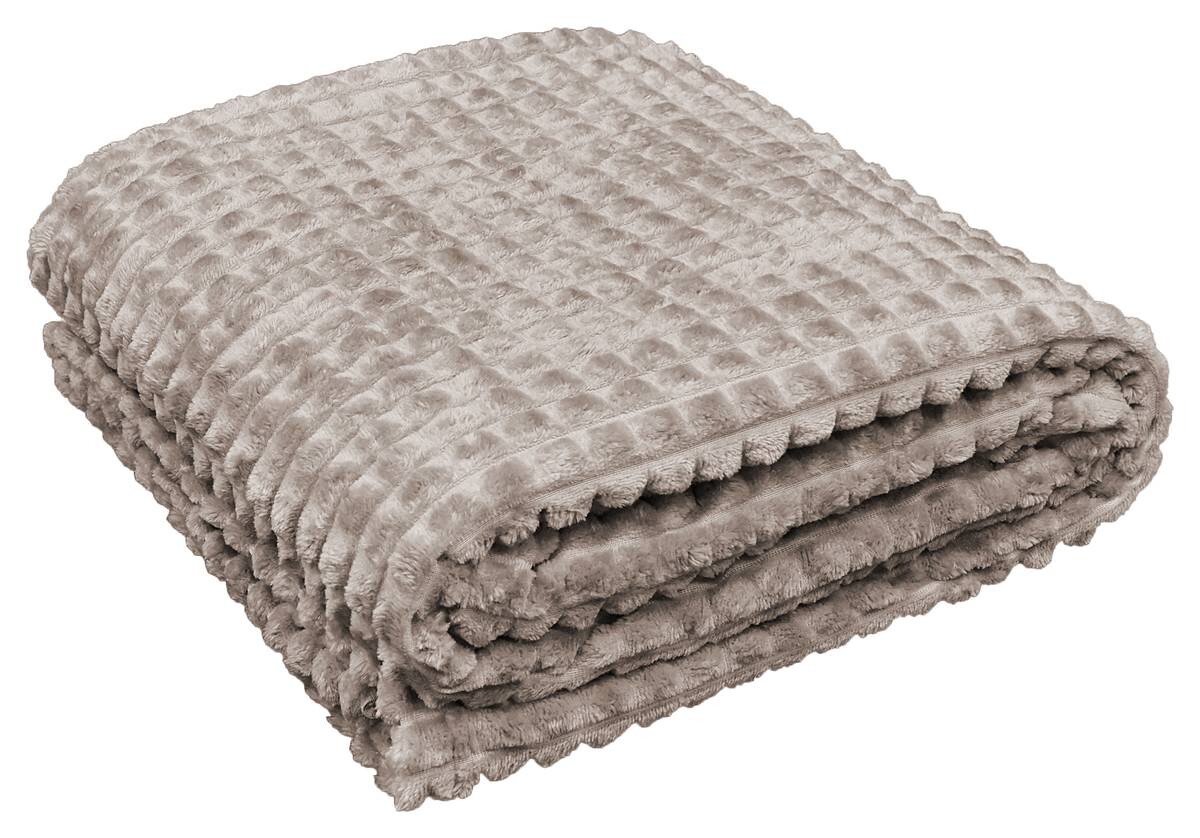 Flanelldecke Flanell kitt Polyester B/L: ca. 140x190 cm