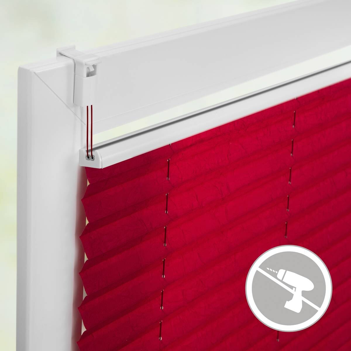 LICHTBLICK Spannplissee brombeer B/L: ca. 95x130 cm