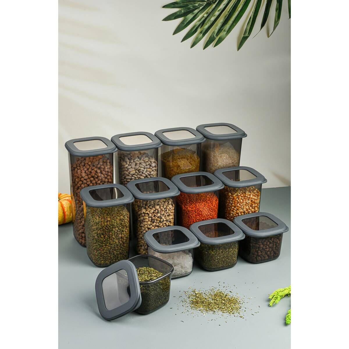 HermiaConcept Vorratsdosenset 12tlg. anthrazit