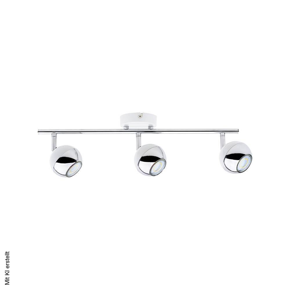 SPOT Light Spotbalken Bianca weiß Chrom Metall B/H/T: ca. 48x16x8 cm GU10 3 Brennstellen