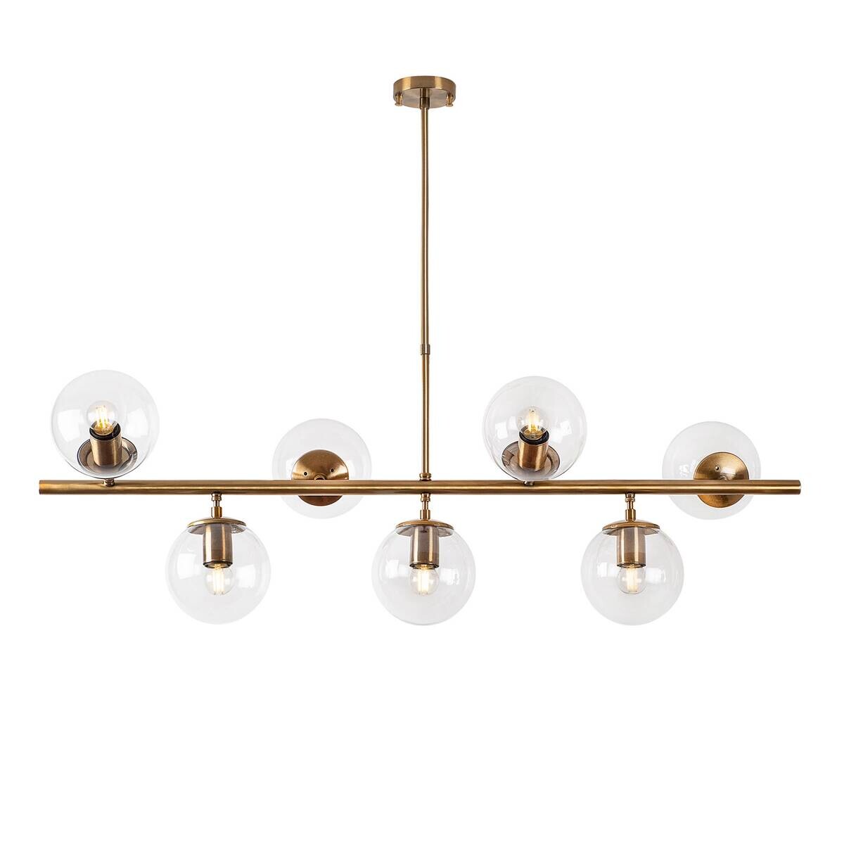 Opviq Deckenleuchte Fazli-10540 Metall B/H/T/L: ca. 113x85x40x113 cm E14 7 Brennstellen