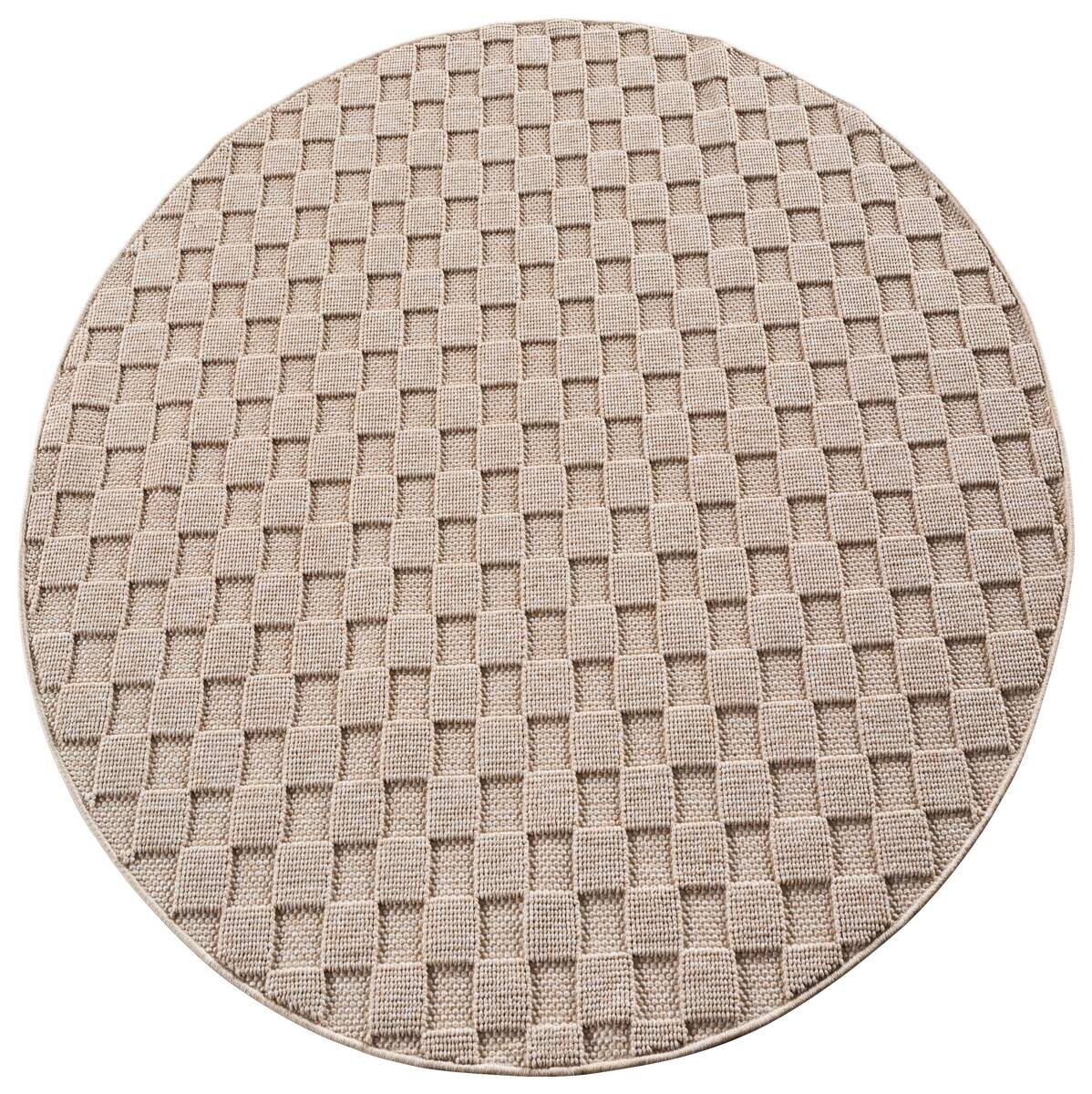 Ayyildiz Kurzflorteppich HELIX beige B/H/L: ca. 160x0,7x160 cm