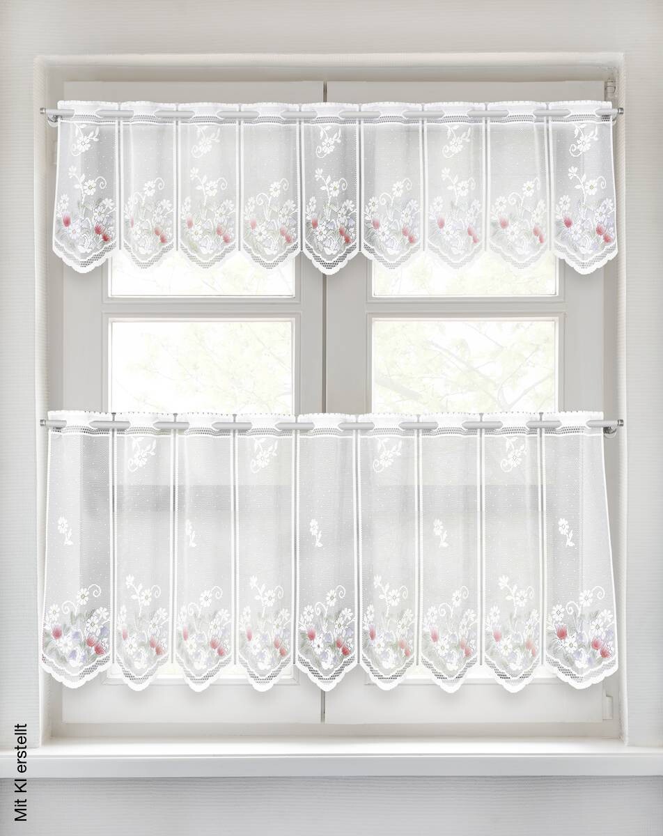 POCOline Scheibengardine Devin bunt B/L: ca. 140x45 cm
