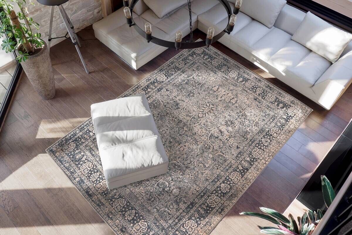 360Living Teppich Faye schwarz B/L: ca. 150x230 cm