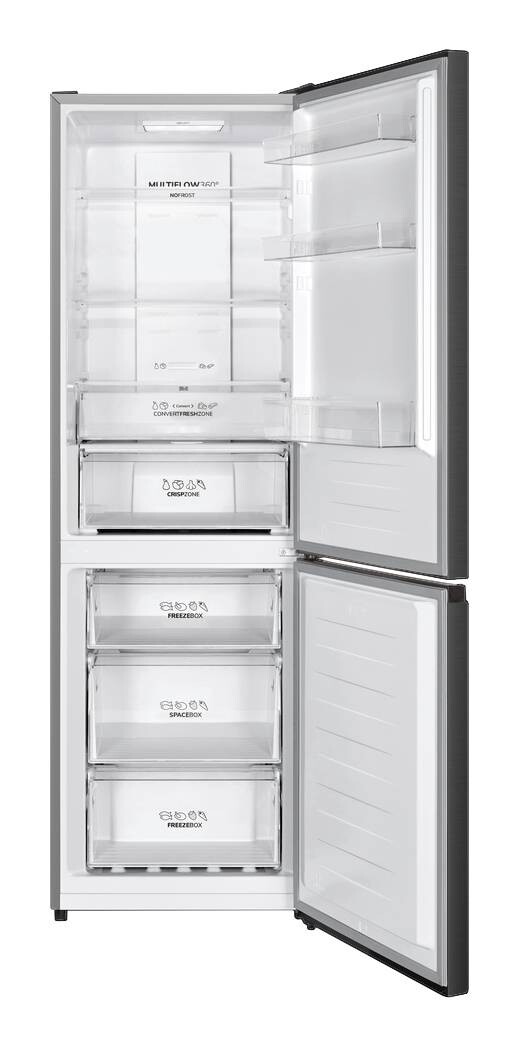 Gorenje Kühl-/Gefrierkombination NRK619CABXL4 EEK: C Spektrum: A bis G Kühlen: 207 Gefrieren: 97 36dB schwarz B/H/T: ca. 59,5x186x59 cm
