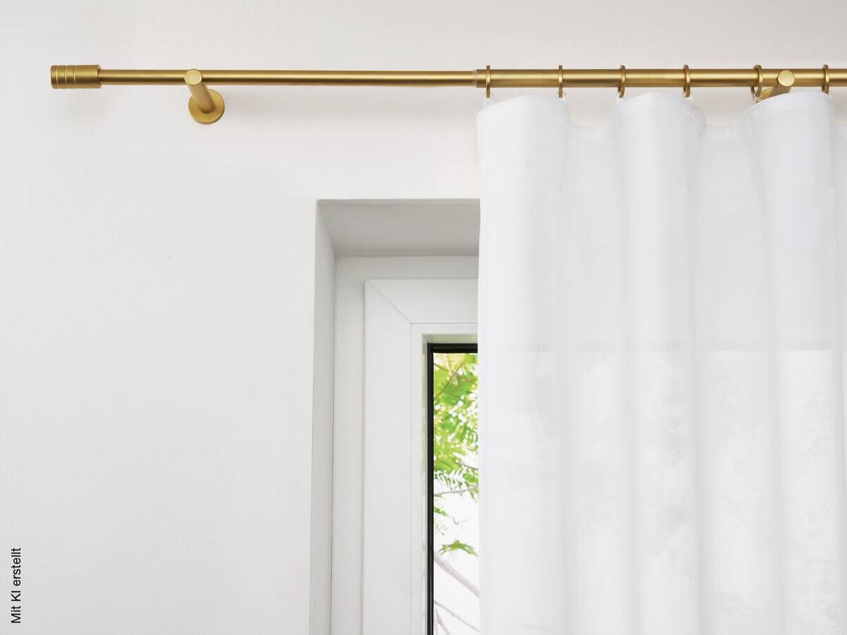 ondeco Stilgarnituren rillcube gold Metall ausziehbar von ca. 210 bis 400 cm 1.0 Läufe