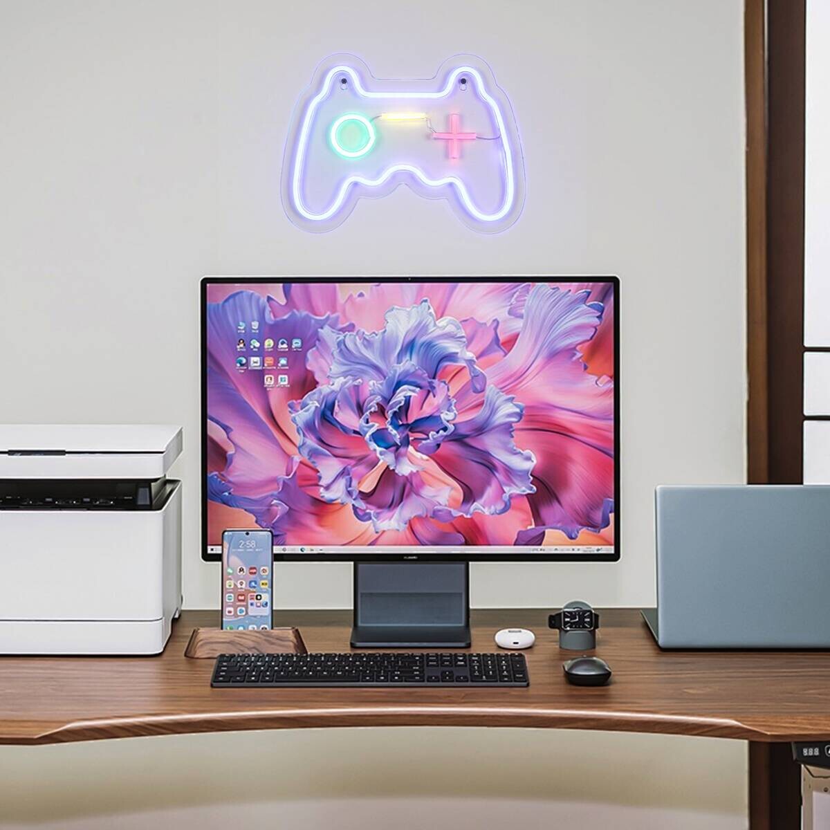 Nolo LED-Wandleuchte Play Acryl B/H/L: ca. 30x1,6x22 cm