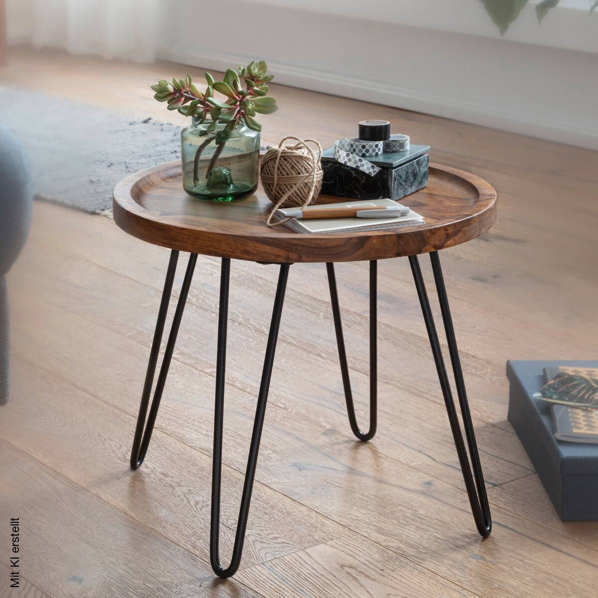 Couchtisch braun H: ca. 40 cm