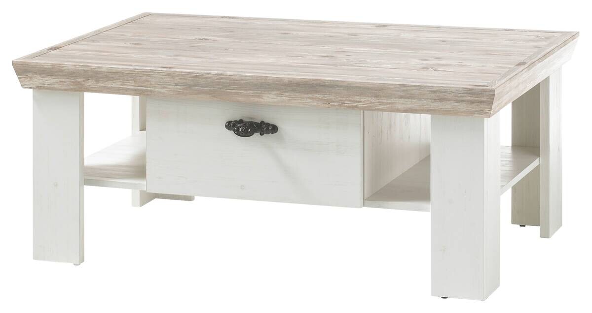 Couchtisch Florenz weiß Pinie B/H/T: ca. 109x45x69 cm