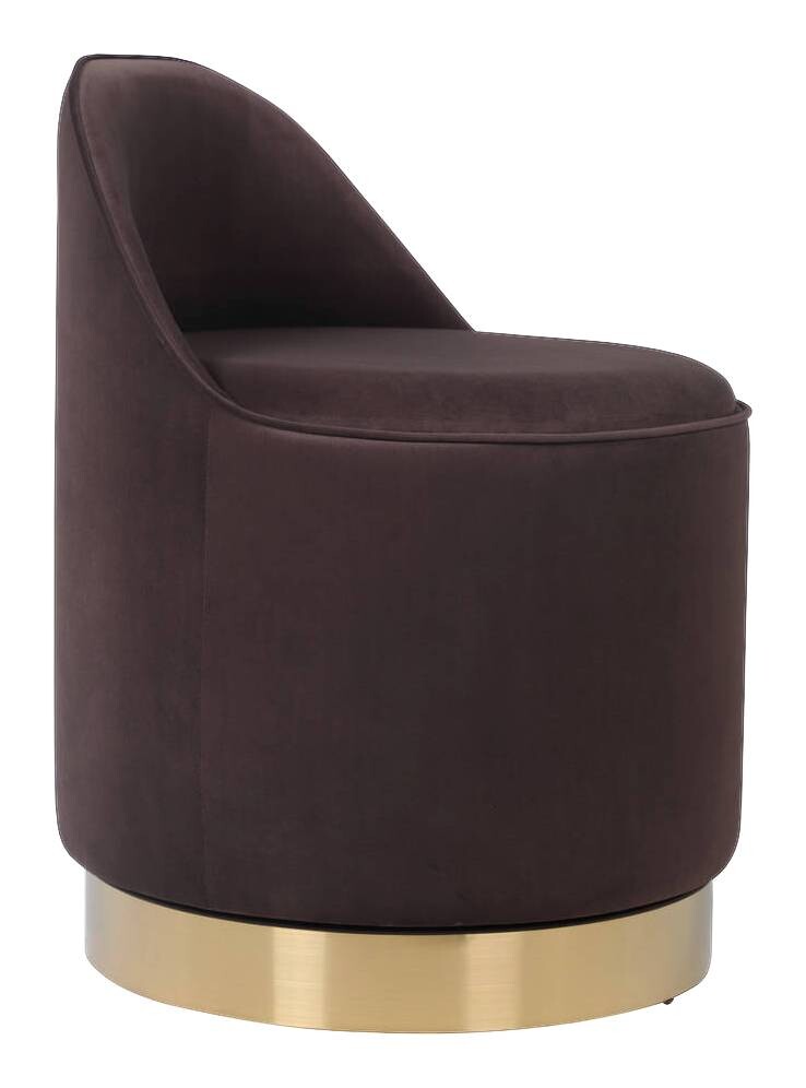 Hocker Viktor 100 braun H/D: ca. 68x52 cm