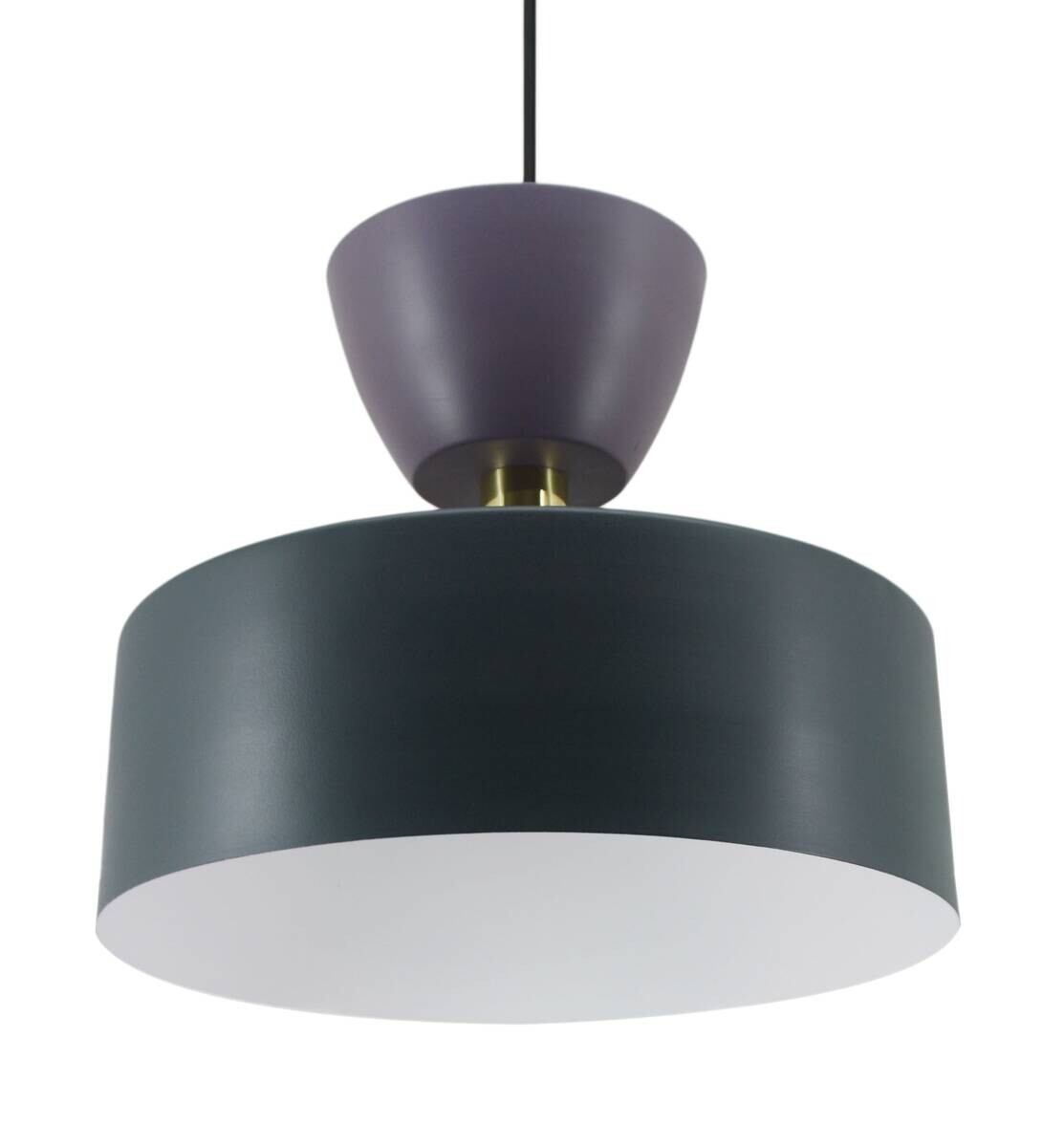 Kayoom Pendelleuchte blau Eisen Kupfer B/H/L: ca. 35x30x35 cm E27 1 Brennstellen