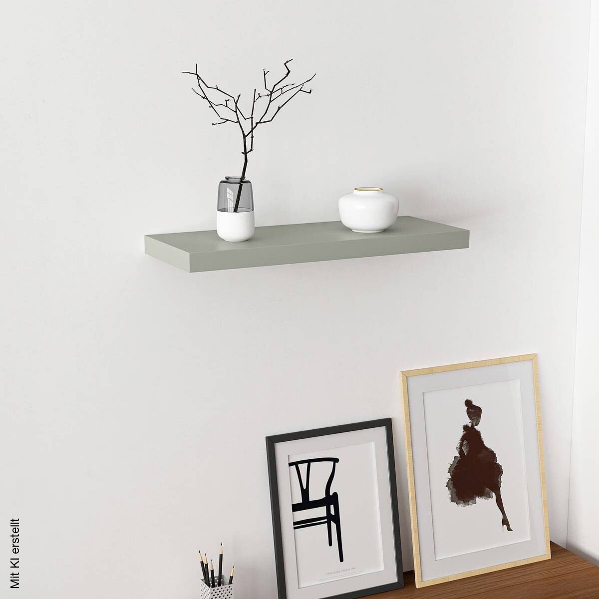 Wandboard Shelvy 60 salbei B/H/T: ca. 60x4x24 cm