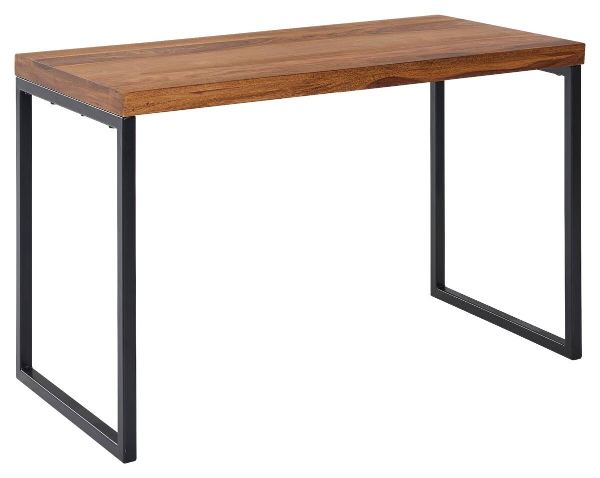 Schreibtisch natur schwarz pulverbeschichtet B/H/T: ca. 117x76,5x59 cm