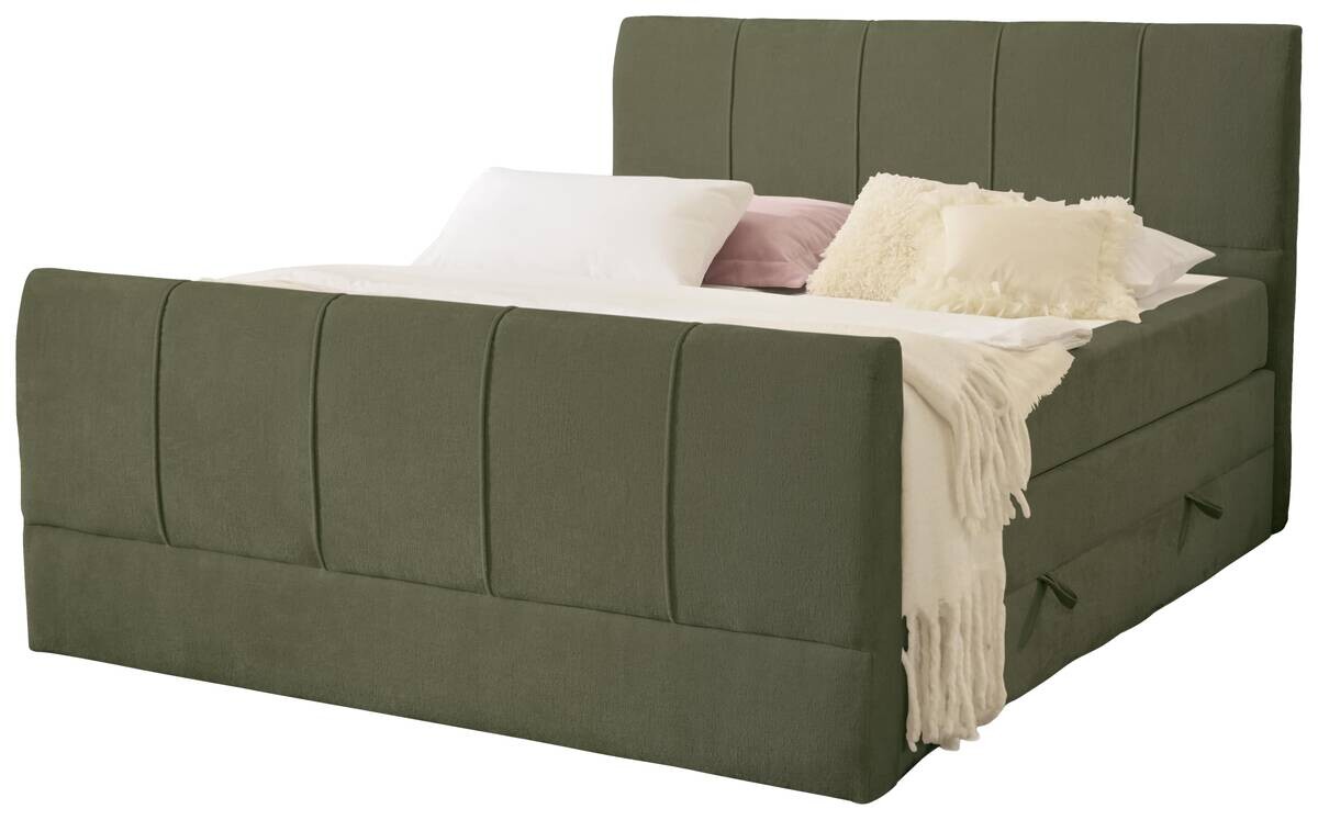 Boxspringbett Harmony olive Liegefläche B/L: ca. 160x200 cm