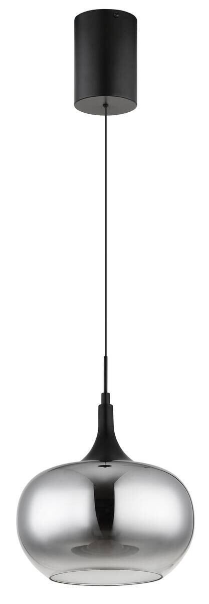 GLOBO LED-Pendelleuchte LUI schwarz Metall Glas B/H/L/D: ca. 24x150x150x24 cm 1 Brennstellen
