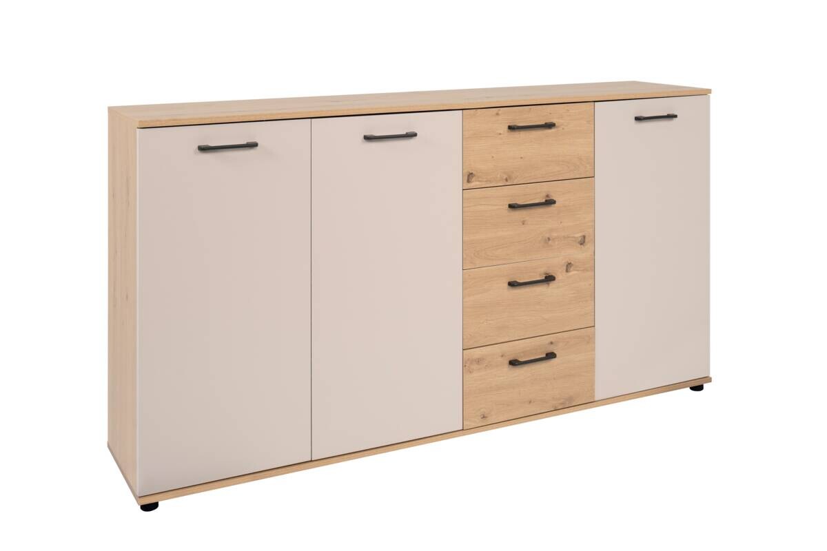Kommode Kerry 51B Eiche Artisan Nachbildung Kaschmir B/H/T: ca. 160x85x35 cm