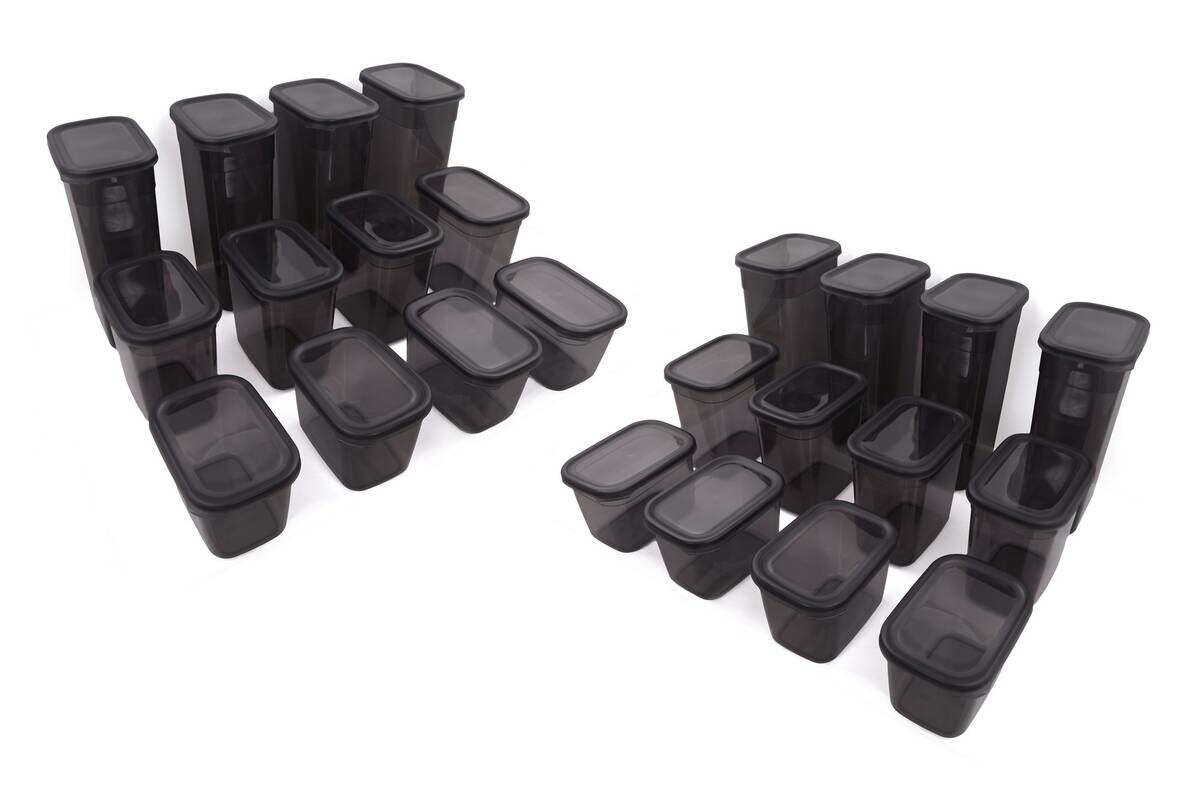 HermiaConcept Frischhaltebox-Set Marrakech 24-tlg. anthrazit