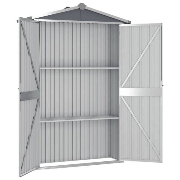 vidaXL Gerätehaus grau B/H: ca. 116x175 cm