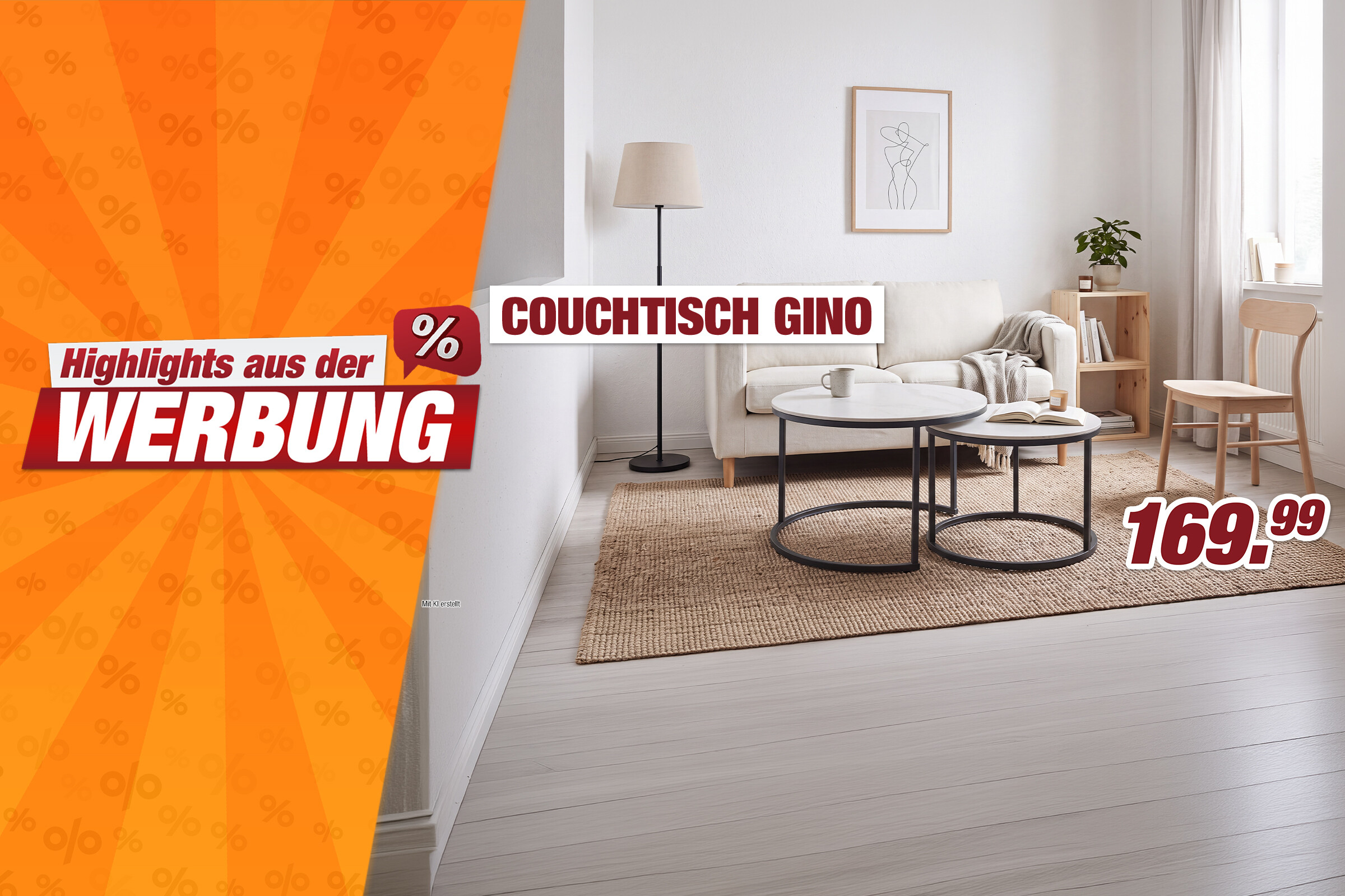 Unsere Werbe Highlights - Couchtisch Gino