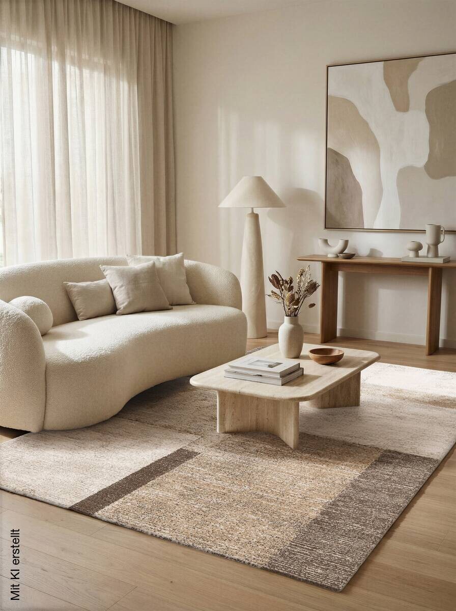 Webteppich Heaven beige B/L: ca. 120x170 cm